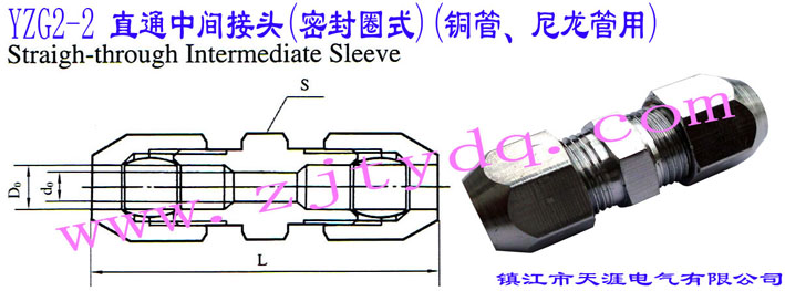 YZG2-2 ֱͨg^(ܷȦʽ)(~ܡ)Straight-through Intermediate Sleeve